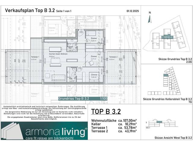 Immobilie in Vorderthiersee - Premium-Wohnung mit zwei Terrassen-Balkonen und optionaler Living+ Membership, Neubau 2028 - Bild 2
