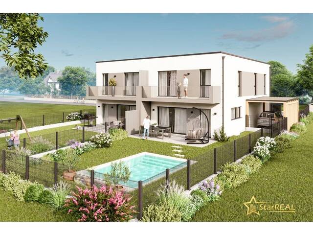 Immobilie in Karnabrunn - 2 HÄUSER VERFÜGBAR! EXKLUSIVES DOPPELHAUSPROJEKT. 5 ZIMMER. ZIEGELHAUS MIT KELLER, BALKON, TERRASSE, CARPORT. - Bild 0