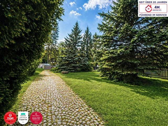 Immobilie in Enzersfeld im Weinviertel - Wohnen im ruhen Hagenbrunn - Holzhaus mit ca. 2550 m2 großem Garten! - Bild 0