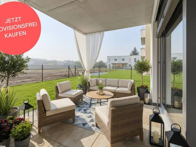 Immobilie in Wiener Neustadt - PROVISIONSFREI! 3-Zimmer-Traumwohnung mit sonniger Terrasse & Garten - Bella Vita pur - Bild 0