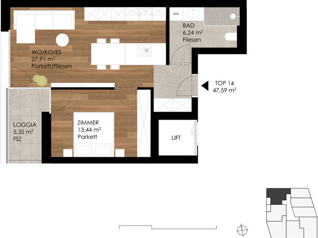Immobilie in Götzens - Preisgekröntes Wert-Investment - 2-Zimmer-Wohnung - provisionsfrei - Bild 1