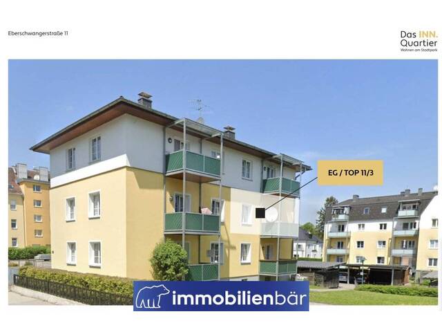 Immobilie in Ried im Innkreis - Praktische 3 Zimmerwohnung mit Balkon - nähe Stadtpark - Bild 2