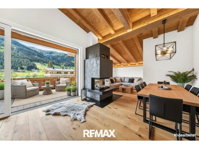 Immobilie in Aurach bei Kitzbühel - Mit dem Lift direkt in Ihr neues exklusives Penthouse mit Glaskamin und Traum Ausblick in Aurach bei Kitzbühel - - Bild 2