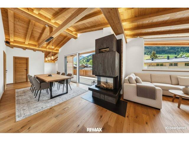 Immobilie in Aurach bei Kitzbühel - Mit dem Lift direkt in Ihr neues exklusives Penthouse mit Glaskamin und Traum Ausblick in Aurach bei Kitzbühel - - Bild 3