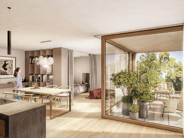 Immobilie in Landeck - Zentrum Landeck | TOP 09: 1-Zimmer-Studio mit Eckverglasung + Dachterrasse | 54,45 m² | 3. OG | Jöchlerhaus - Bild 0