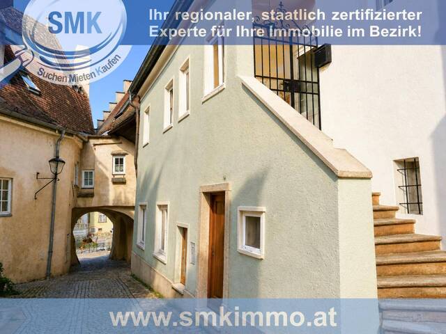 Immobilie in Krems an der Donau - Kleines Wohnhaus in herrlicher Altstadtlage! Revitalisierung notwendig! - Bild 1