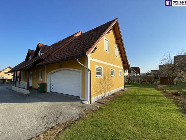 Immobilie in St. Veit am Vogau - SONNENLAGE - Neuwertiges ca. 160m2 großes Traumhaus mit idyllischem Garten + Terrasse, 2 Garagen & Top-Ausstattung in Ruhelage - Bild 2