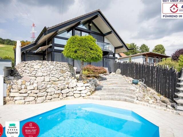 Immobilie in Maria Gugging - Exklusives HUF Architektenhaus in Maria Gugging! Anzahlung 450.000,00 Euro diskret & direkt vom Eigentümer finanzieren! - Bild 0