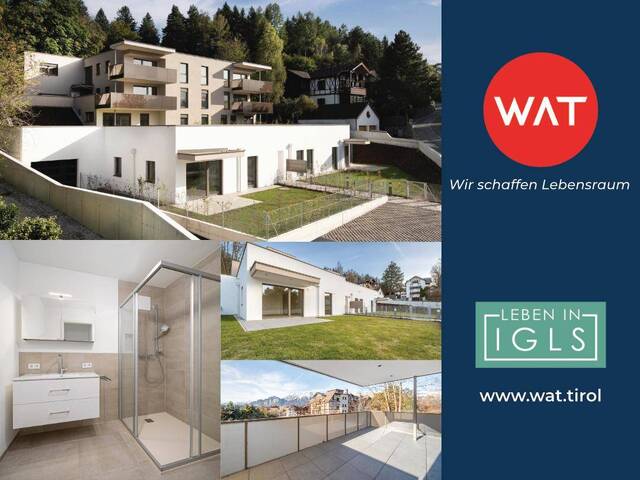Immobilie in Igls - ERSTBEZUG: Idyllische 3-Zimmer-Terrassen-Gartenwohnung - Bild 1