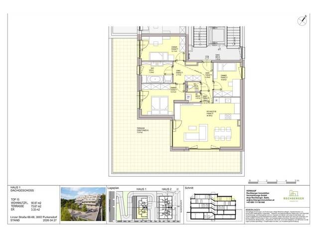 Immobilie in Purkersdorf - LEBEN auf der SONNENSEITE - 4-Zimmer-Dachterrassenwohnung - PROVISIONSFREI - Bild 4
