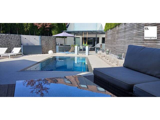Immobilie in Hallwang - Traumhaft schöne, moderne Reihenvilla mit Pool, Garten, Terrasse und Garage - ideale Lage in Hallwang mit schönem Ausblick! - Bild 2