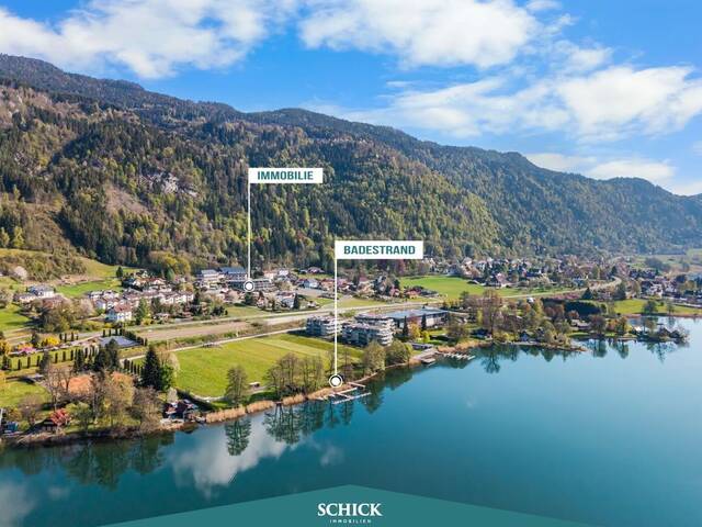 Immobilie in Steindorf am Ossiacher See - SEE und STYLE - Gartenwohnung mit privatem Badestrand - Bild 1