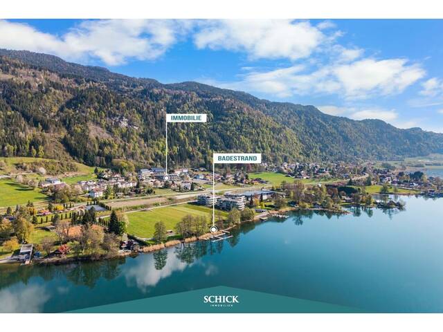 Immobilie in Steindorf am Ossiacher See - SEE und STYLE - Gartenwohnung mit privatem Badestrand - Bild 4
