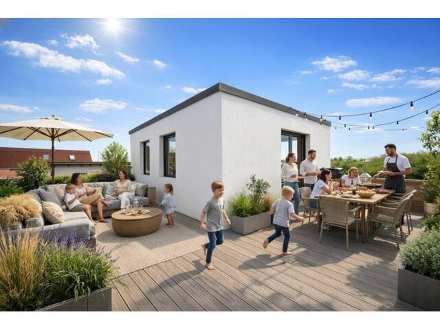Immobilie in Pfaffstätten - WOHNEN auf HÖCHSTEM Niveau | Erstbezug 2026 | Garten & Dachterrasse | Doppelhaushälfte | 2 Stellplätze - Bild 0