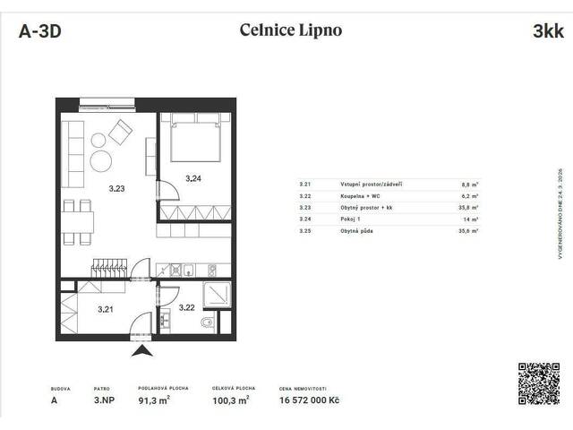 Immobilie in Aigen im Mühlkreis - Verkauf einer Wohnung 3 Zimmer + Küche, 100,3 m², Černá v Pošumaví – Lipno - Bild 1