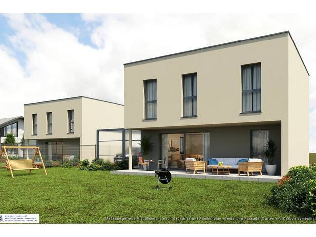 Immobilie in Ruhstetten - Einfamilienhaus am Waldrand (Haus A, projektierter Neubau) mit Garten und Terrasse UND 1.350 m² landwirt. Fläche!! - Bild 4