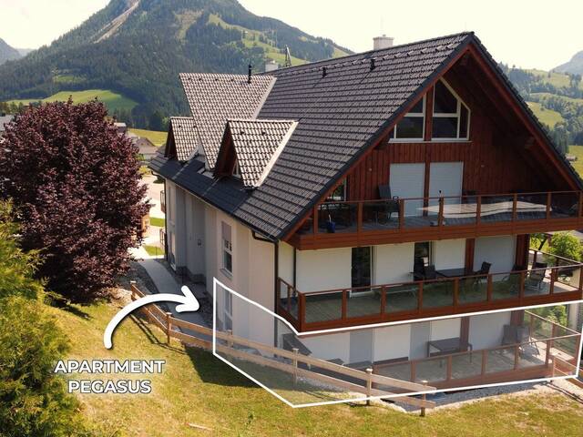 Immobilie in Tauplitz - Luxus Wohnung direkt an der Skipiste, 3 Zimmer Apartment Pegasus in der Downhill Lodge Tauplitz - Bild 0