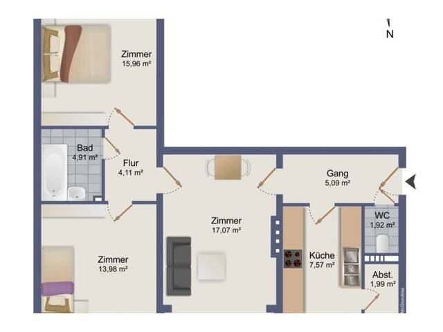Immobilie in Frohnleiten - Nette Erdgeschoßwohnung am Grünanger in Frohnleiten - Bild 4
