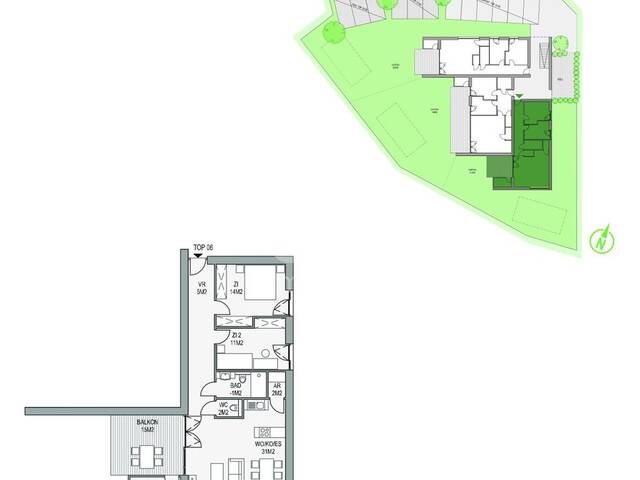 Immobilie in Pichling bei Köflach - TOP Neubau Projekt: 3- Zimmer Wohnung mit Balkon - Bild 2
