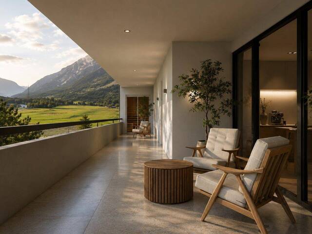 Immobilie in Haiming - Penthouse in Haiming – wo der Horizont zur Wohnzimmerwand wird - Bild 1