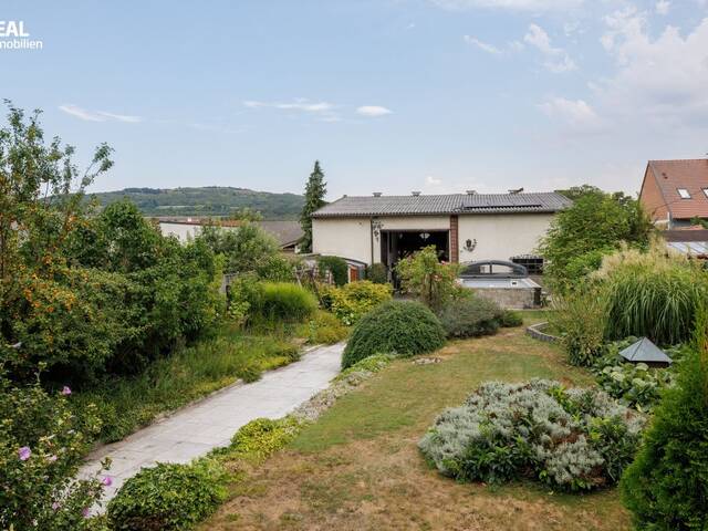 Immobilie in Leitzersdorf - Einmalig attraktives Wohnhaus mit Traumgarten, Pool, Garagenplätzen und großen Nebengebäuden - Bild 0