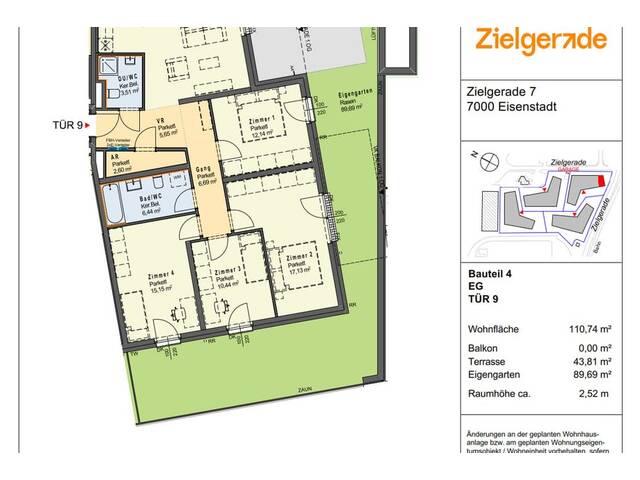 Immobilie in Eisenstadt - ZIELGERADE Eisenstadt - ca. 90m² Gartenwohnung im Neubau Erstbezug - Bild 4