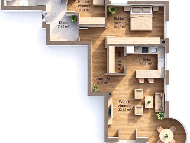 Immobilie in Kematen in Tirol - Schöne 3-Zimmer Gartenwohnung in Kematen. - Bild 1