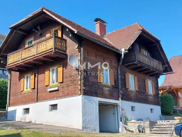 Immobilie in Kapfenberg - EINZIGARTIGE GELEGENHEIT IN KAPFENBERG SAN.BED. HOLZBLOCKHAUS MIT SCHÖNEM GRUND UND FERNBLICK UM € 175.000,-- - Bild 0