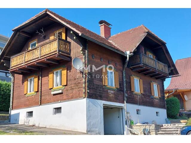 Immobilie in Kapfenberg - EINZIGARTIGE GELEGENHEIT IN KAPFENBERG SAN.BED. HOLZBLOCKHAUS MIT SCHÖNEM GRUND UND FERNBLICK UM € 175.000,-- - Bild 3