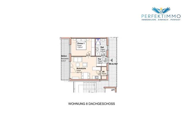 Immobilie in Mötz - Dachgeschosswohnung mit Wohnkomfort und Wohnbauförderung - Top 8 - Bild 4