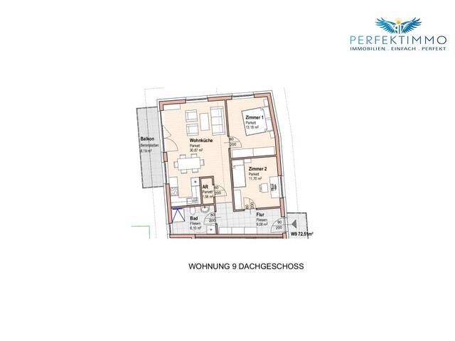 Immobilie in Mötz - Hochwertige Dachgeschosswohnung für höchste Ansprüche - Top 9 - Bild 4