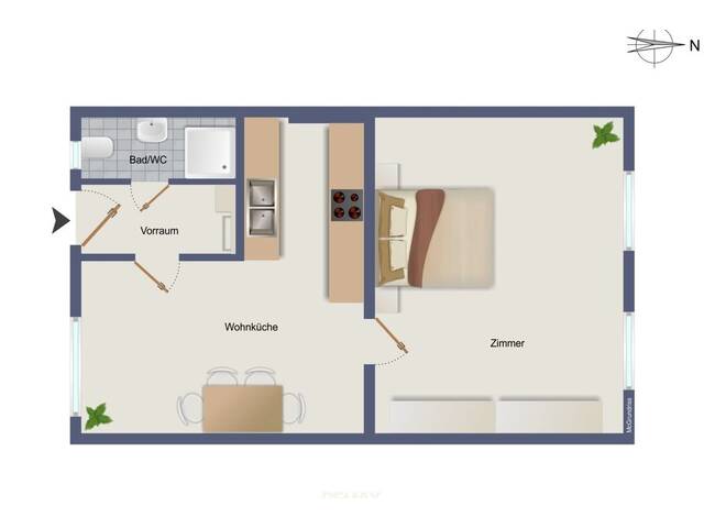 Immobilie in Graz - Leistbares Apartment in urbaner Lage zu verkaufen - Bild 4
