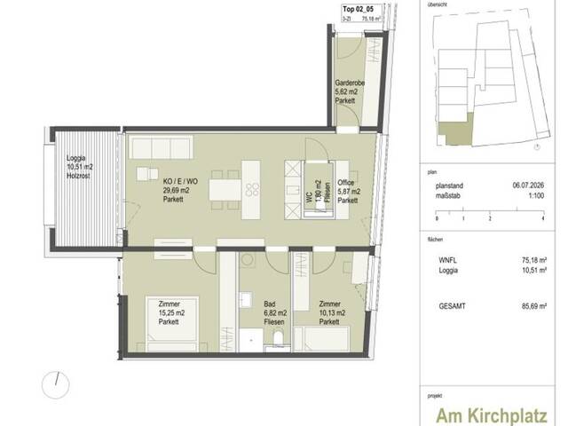 Immobilie in Wattens - Am Kirchplatz - Neubauprojekt in Wattens - Zentrum - Bild 2