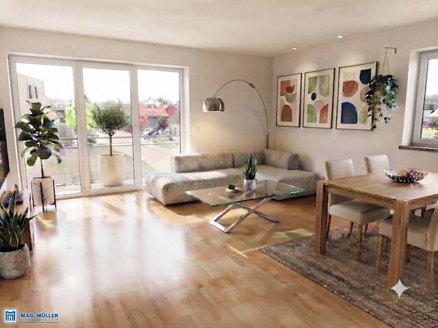 Immobilie in Mattighofen - Lichtdurchfluteter Wohntraum! Gepflegte 4-Zimmer-Eckwohnung mit XL-Sonnenbalkon - schöne Lage Mattighofen - Bild 0