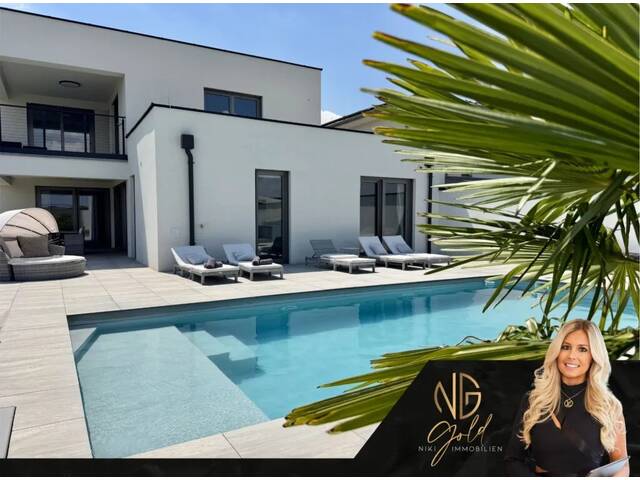 Immobilie in Siegendorf - Luxuriöses Einfamilienhaus mit Pool, Poolhaus & Smart Home nur 5 Min. von Eisenstadt entfernt - Bild 0