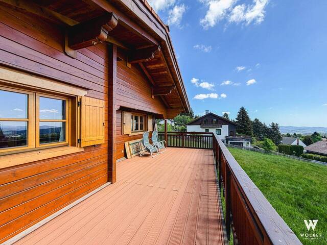 Immobilie in Mönichkirchen - +++ Traumhaus am Berg: Holzhaus mit Fernblick in Mönichkirchen I 5 Zimmer I 22m2 Balkon I Kaminofen +++ - Bild 1