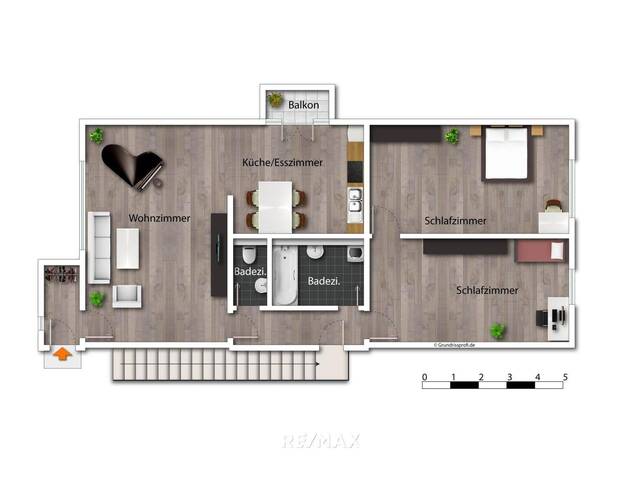 Immobilie in Marchtrenk - Dachterrassenwohnung mit 3-Zimmer - Weitblick in die Berge - Bild 2
