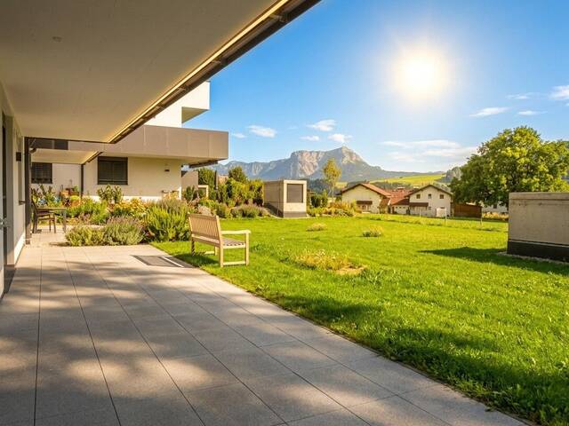 Immobilie in Mondsee - Nur noch wenige Wohnungen frei! PROVISIONSFREI! 2 Zimmer Gartenwohnung in Mondsee - Erstbezug mit Top-Ausstattung - BAURECHTOBJEKT - Bild 0