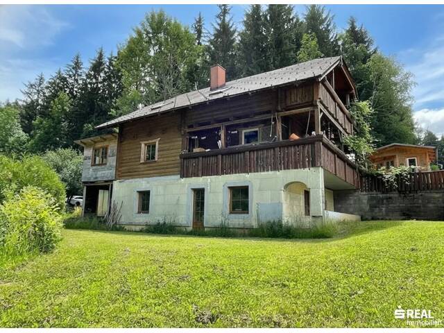 Immobilie in Lendorf - Ihr neues Zuhause in Rojach in der Gemeinde Lendorf - Holzblockhaus mit uriger Gemütlichkeit und kurzem Weg nach Spittal/Drau - Bild 0