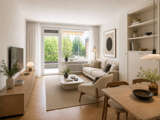 Immobilie in Mösern - Stilvolle 1-Zimmer-Wohnung mit Südbalkon und atemberaubenden Alpenblick - Freizeitwohnsitz - Bild 2