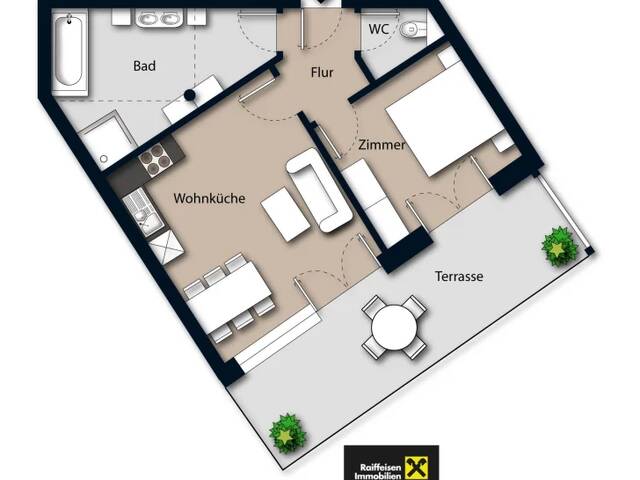 Immobilie in Wagrain - 2-Zimmer-Wohnung in Wagrain mit touristischer Nutzung - Bild 4