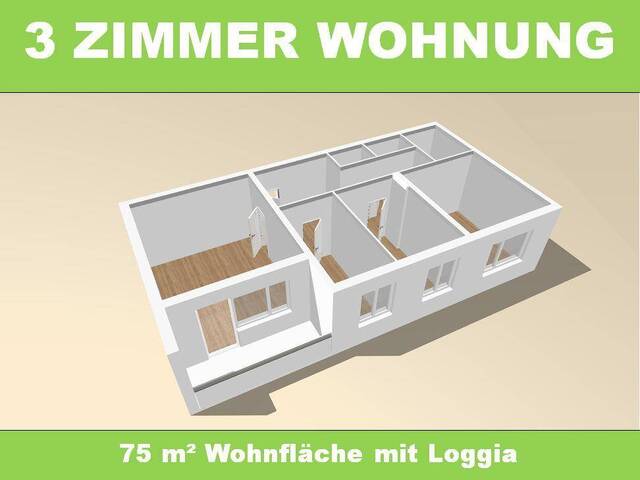 Immobilie in Wels - 3-Zimmer Wohnung mit Loggia in zentraler Lage - Bild 0