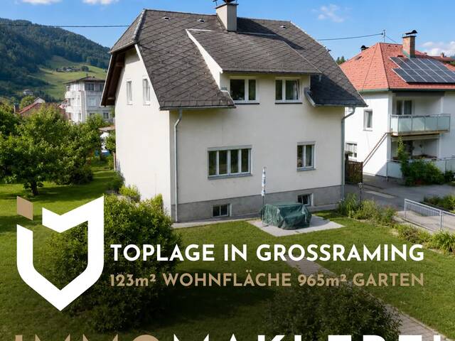 Immobilie in Großraming - TOPLAGE IN GROSSRAMING 123M² WOHNFLÄCHE 965M² TRAUMGARTEN ! - Bild 0