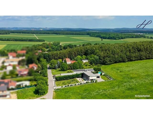 Immobilie in Stoob - Exklusives Einfamilienhaus in unverbaubarer Aussichtslage - Wohnen mit Fernblick und Natur - Bild 2