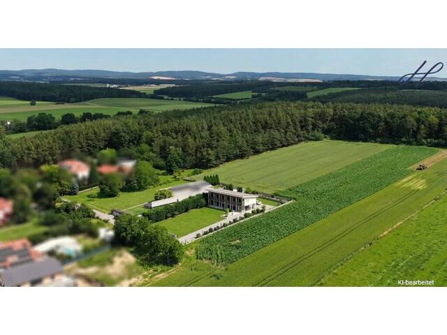 Immobilie in Stoob - Exklusives Einfamilienhaus in unverbaubarer Aussichtslage - Wohnen mit Fernblick und Natur - Bild 3