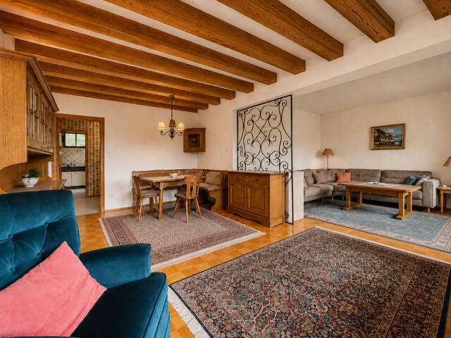 Immobilie in Mösern - Stilvolle 3-Zimmer-Wohnung mit Südbalkon und grandiosem Alpenblick - Freizeitwohnsitz - Bild 1