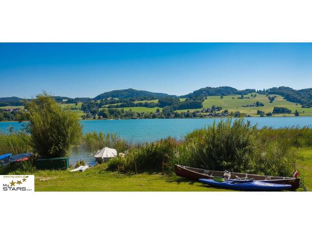 Immobilie in Oberhofen am Irrsee - neuer Kaufpreis Ausstellungsstück: modernes Mobilheim direkt am See zu verkaufen, keine Käuferprovision! - Bild 4