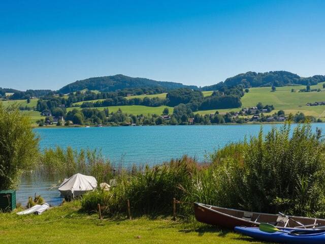 Immobilie in Oberhofen am Irrsee - neuer Kaufpreis Ausstellungsstück: modernes Mobilheim direkt am See zu verkaufen, keine Käuferprovision! - Bild 1