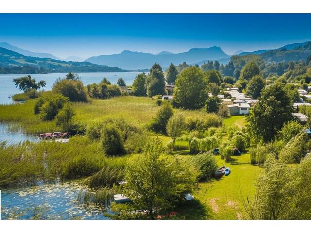 Immobilie in Oberhofen am Irrsee - neuer Kaufpreis Ausstellungsstück: modernes Mobilheim direkt am See zu verkaufen, keine Käuferprovision! - Bild 3