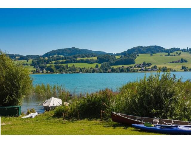 Immobilie in Oberhofen am Irrsee - neuer Kaufpreis Ausstellungsstück: modernes Mobilheim direkt am See zu verkaufen, keine Käuferprovision! - Bild 4